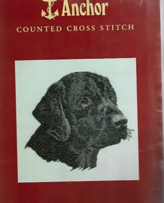 Anchor Counted Cross Stitch Black Labrador - Chart / Leftover Threads Only
