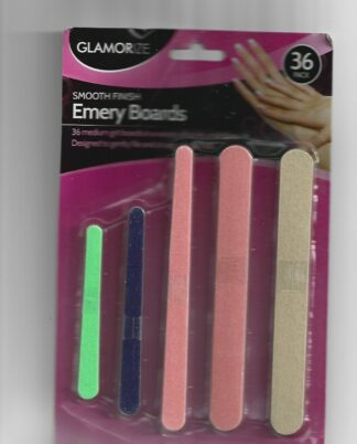 Assorted Sizes Double Sided Manicure Pedicure Emery Boards - Pack Of 36