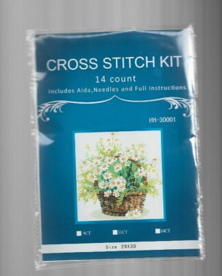 Basket Of Daisies Counted Cross Stitch Kit