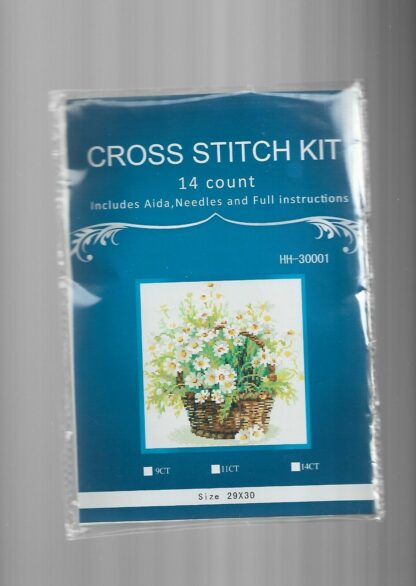 Basket Of Daisies Counted Cross Stitch Kit