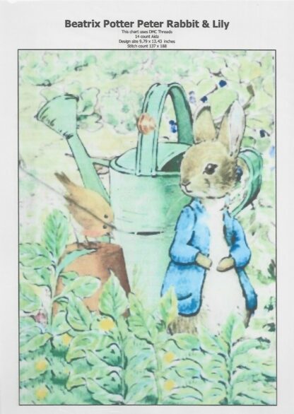 Beatrix Potter Peter Rabbit And Lily Cross Stitch Chart Only