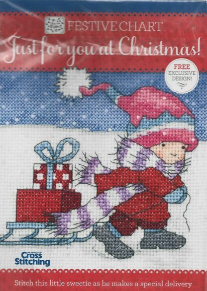 Delivering The Presents Cross Stitch Chart Only