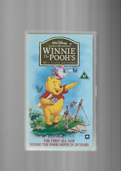 Disney Winnie The Pooh's Most Grand Adventure Vhs Video