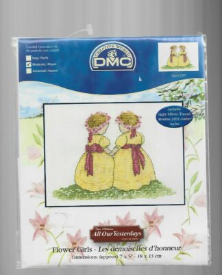 Dmc All Our Yesterdays Counted Cross Stitch Kit - Flower Girls