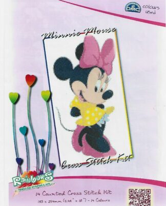 Minnie Mouse Disney Dmc Cross Stitch Kit - Chart / Leftover Threads Only