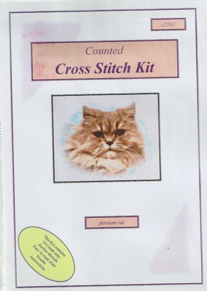 Persian Cat Counted Cross Stitch Kit