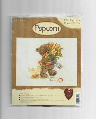 Popcorn Cross Stitch Kit Pb22 Flowers For You