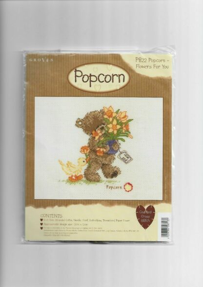 Popcorn Cross Stitch Kit Pb22 Flowers For You