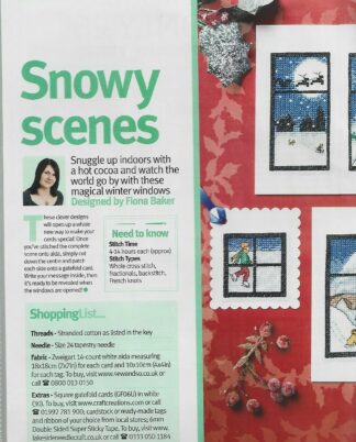 Snowy Scenes Cross Stitch Chart Only