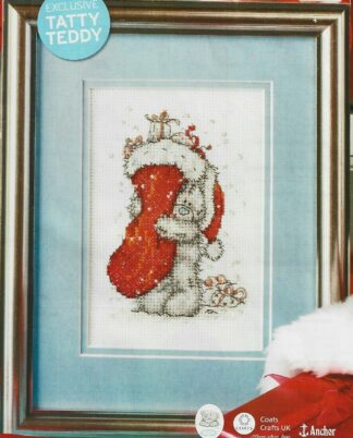 Tatty Teddy Christmas Stocking Cross Stitch Chart Only