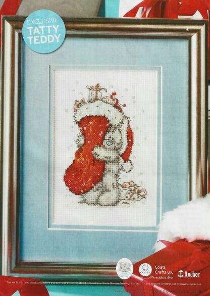 Tatty Teddy Christmas Stocking Cross Stitch Chart Only