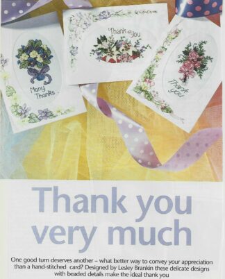 Thank You Very Much Cross Stitch Chart Only