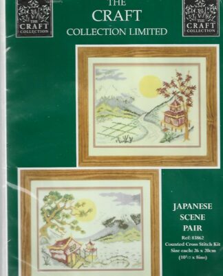 The Craft Collection Japanese Scene Pair Cross Stitch Kit