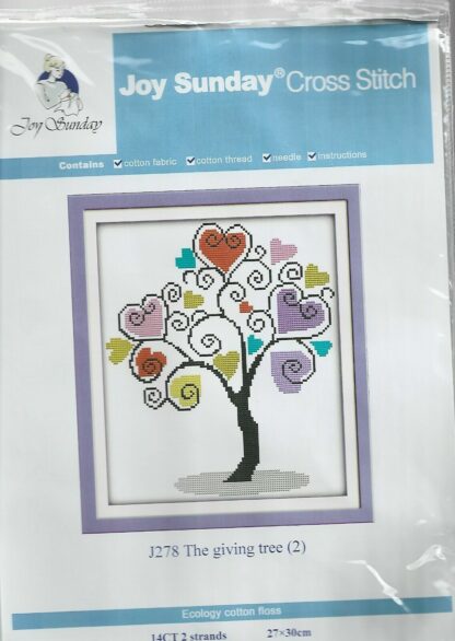 The Giving Tree Joy Sunday Cross Stitch Kit