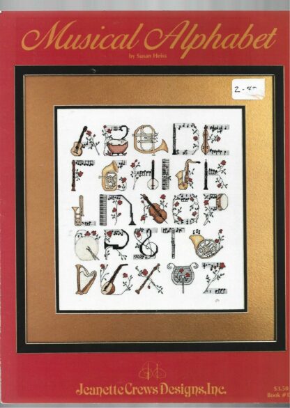 Musical Alphabet By Susan Heiss Cross Stitch Chart Only