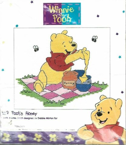 Winnie The Pooh Counted Cross Stitch Kit - Pooh's Honey B19