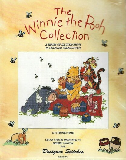Winnie The Pooh Counted Cross Stitch Kit - Picnic Time D10