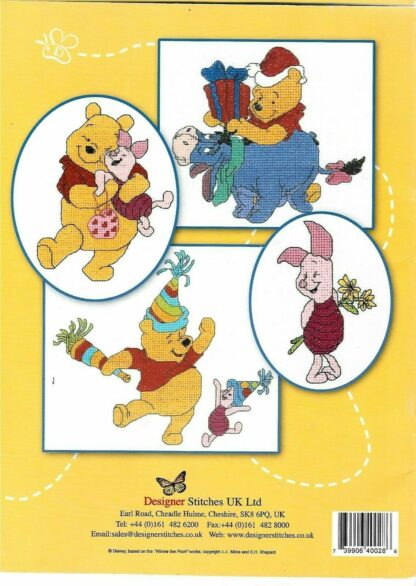 Disney Winnie The Pooh Celebrations Cross Stitch Chart Book Ds28