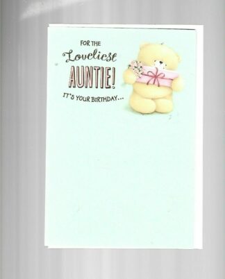 Forever Friends Birthday Card Loveliest Auntie