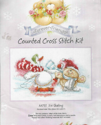 Anchor Forever Friends Counted Cross Stitch Kit Ice Skating M733