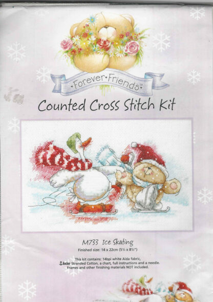 Anchor Forever Friends Counted Cross Stitch Kit Ice Skating M733