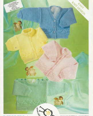 Baby's Vintage Cardigans And Sweaters Dk Knitting Pattern