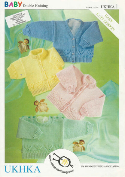 Baby's Vintage Cardigans And Sweaters Dk Knitting Pattern