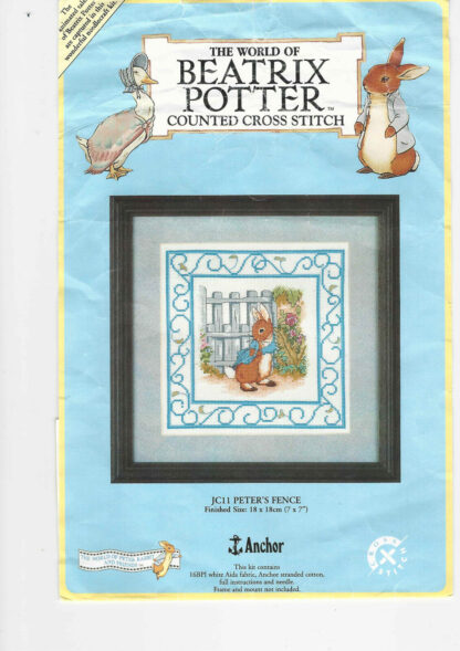 Beatrix Potter Counted Cross Stitch Kit - Chart / Leftover Threads Only