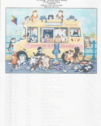 Crazy Cats Cross Stitch Chart - Chart Only