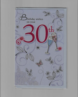 Female 30th Birthday Card