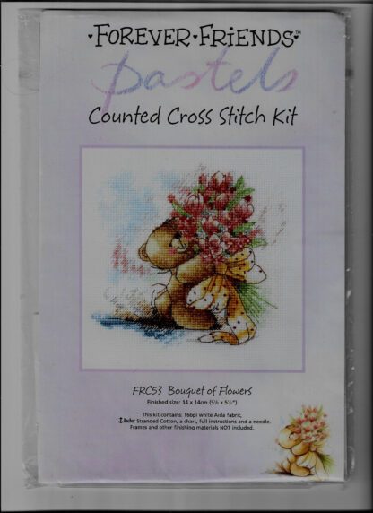 Forever Friends Pastels Cross Stitch Kit - Bouquet Of Flowers - Chart Only