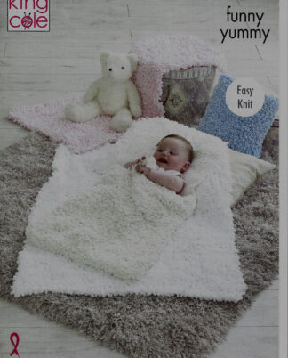 King Cole Easy Knit Funny Yummy Knitting Patterns - Blankets 5309