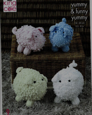 King Cole Yummy/funny Yummy Knitting Pattern - Pig 9111