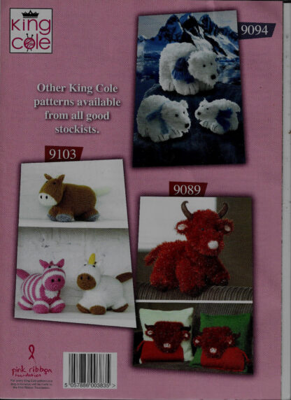 King Cole Yummy/funny Yummy Knitting Pattern - Pig 9111