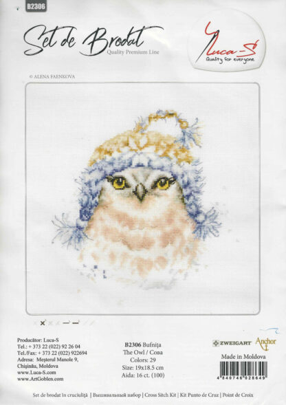 Luca-s Counted Cross Stitch Kit - Owl