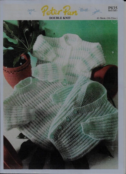 Peter Pan Baby's Cardigans And Sweater Dk Knitting Pattern