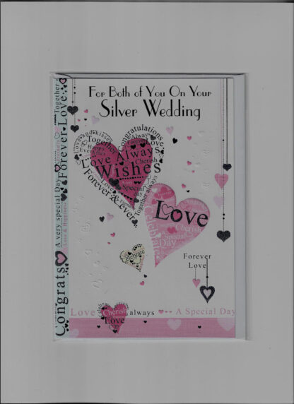 Silver Wedding Anniversary Card