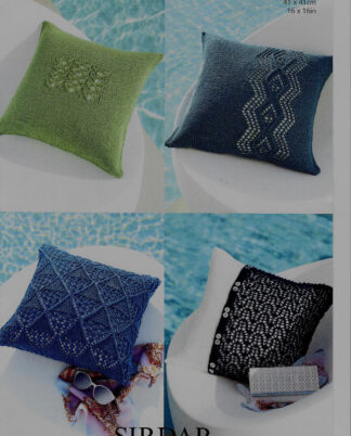 Sirdar Cushions Knitting Pattern In Cotton Dk/double Knitting