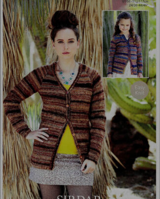 Sirdar Girls/ladies Cardigans Knitting Pattern In Sirdar Divine