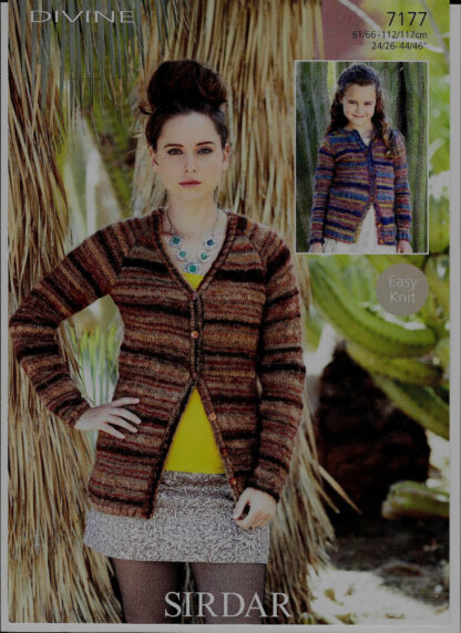 Sirdar Girls/ladies Cardigans Knitting Pattern In Sirdar Divine