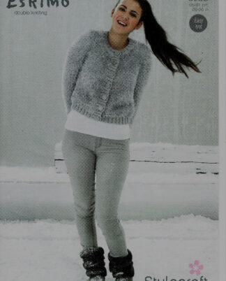 Stylecraft Easy Knit Girls/ladies Eskimo Cardigan Dk Knitting Pattern 8923