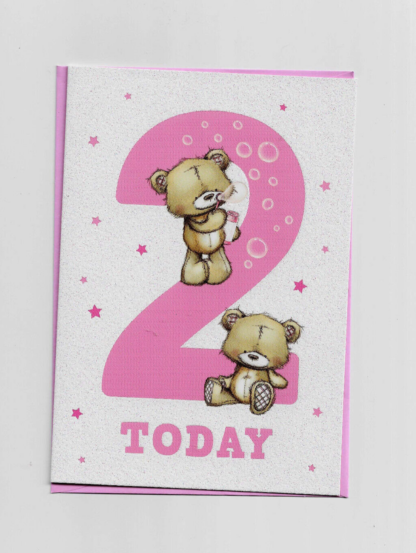 Two Today Birthday Card