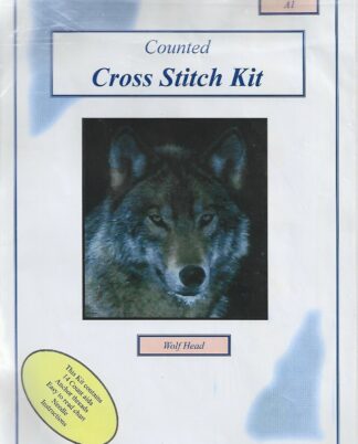 Wolf Head Counted Cross Stitch Kit